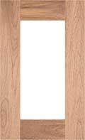 The single panel glass Sawyer cabinet door is a larger version of the classic Shaker with 3 inch stiles & rails