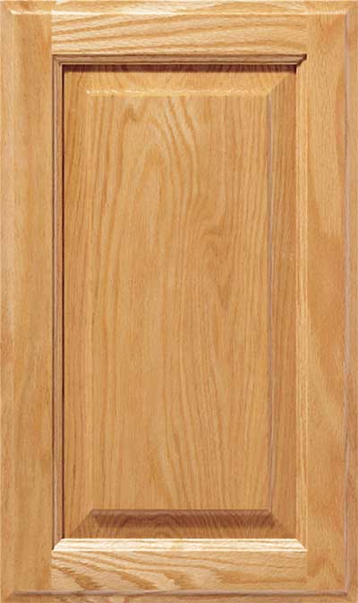 The Revere classic raised panel cabinet door with routed inner and outer frame details