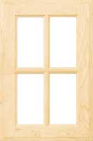 Terracina french lite glass cabinet door with stepped inner and outer edges