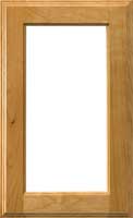 Terracina glass cabinet door with stepped inner and outer edges