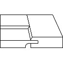 3D profile of Oakley cabinet door