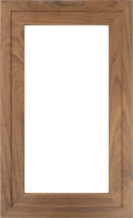 The Kennedy slim shaker mitered glass cabinet door with a 1" stiles and rails