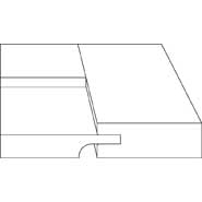 Cutaway detail of The Durango shaker style cabinet door