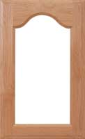 Single panel glass Mission Cabinet Door