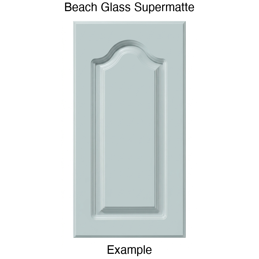 AL757 Cathedral Raised Panel Thermofoil Cabinet Door in Beach Glass Supermatte