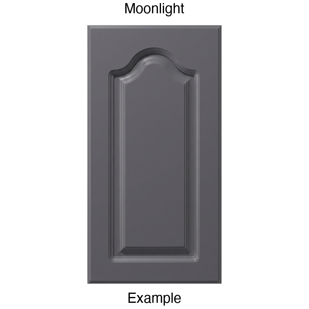 AL757 Cathedral Raised Panel Thermofoil Cabinet Door in Moonlight