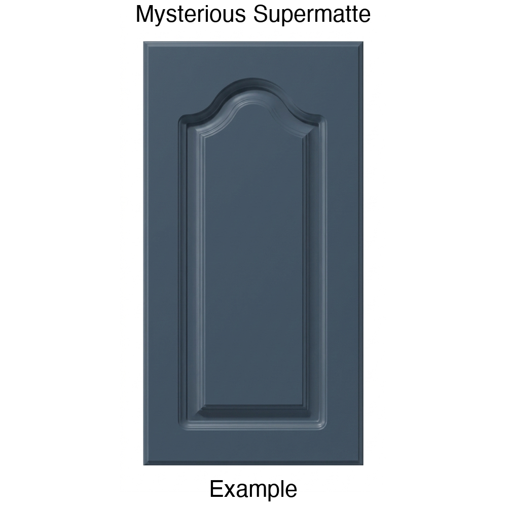 AL757 Cathedral Raised Panel Thermofoil Cabinet Door in Mysterious Supermatte