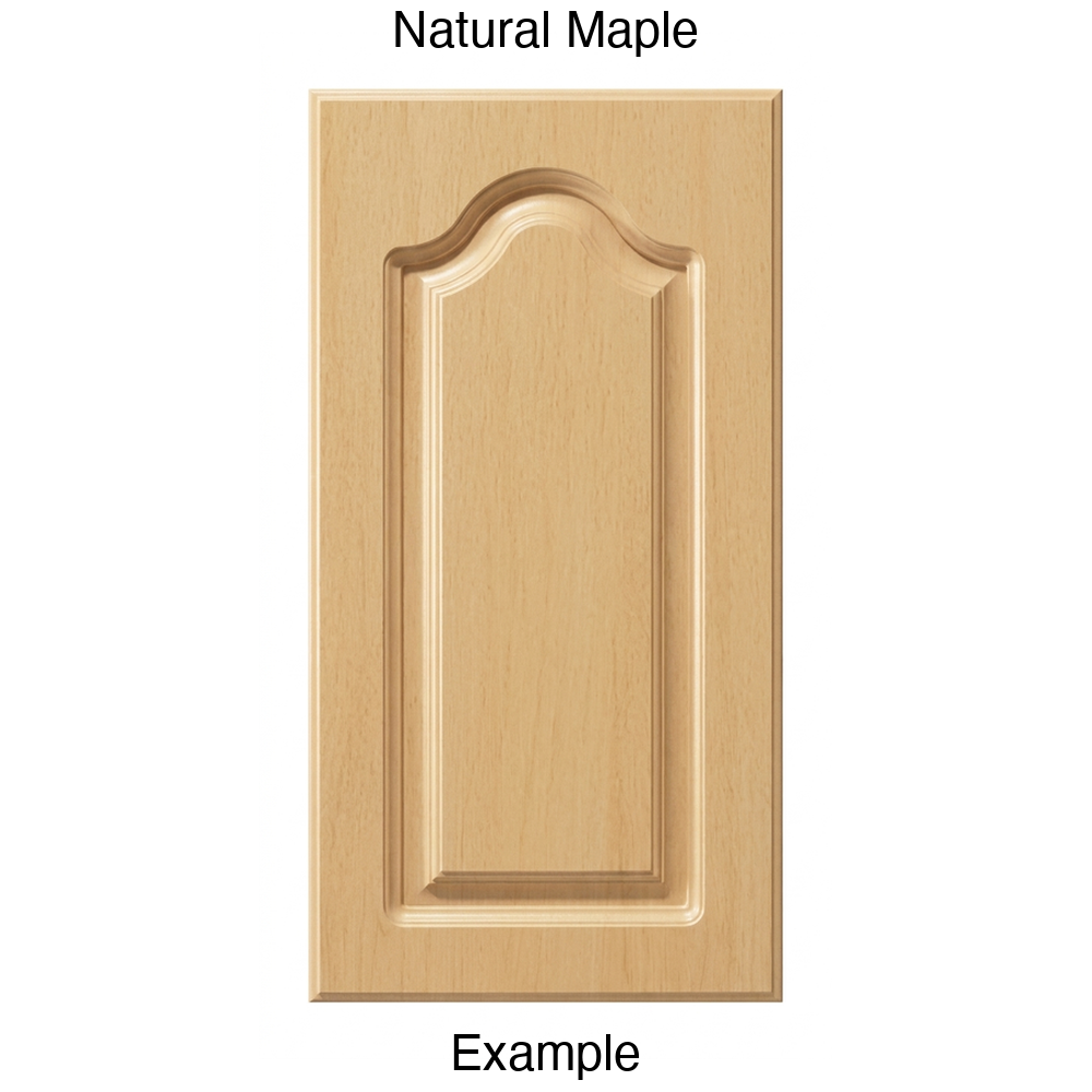 AL757 Cathedral Raised Panel Thermofoil Cabinet Door in Natural Maple
