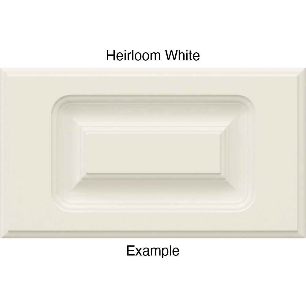 AR756 Thermofoil Drawer Front, Routed, in Heirloom White