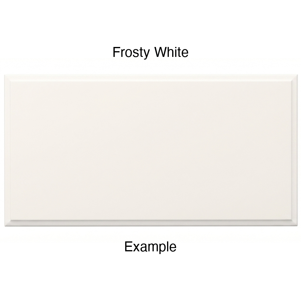 AR756 Thermofoil Drawer Front, Solid, in Frosty White