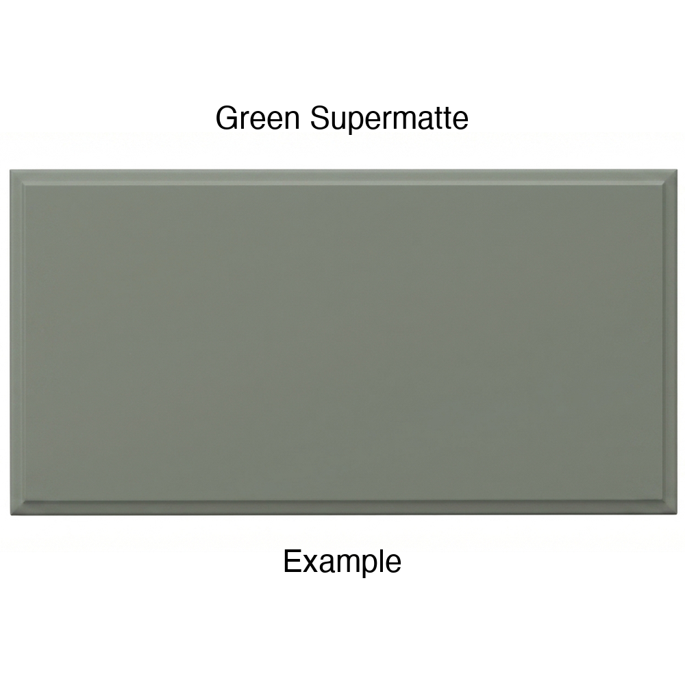 AR756 Thermofoil Drawer Front, Solid, in Green Supermatte