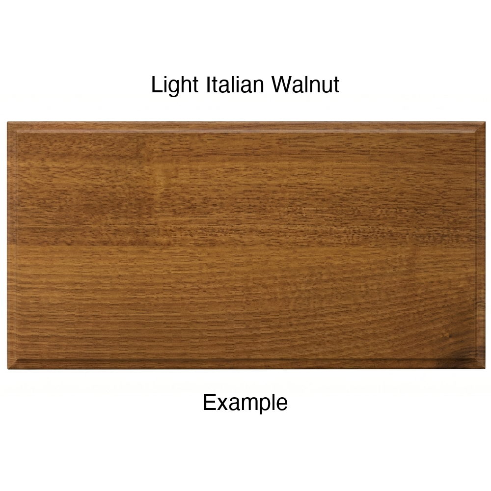 AR756 Thermofoil Drawer Front, Solid, in Light Italian Walnut