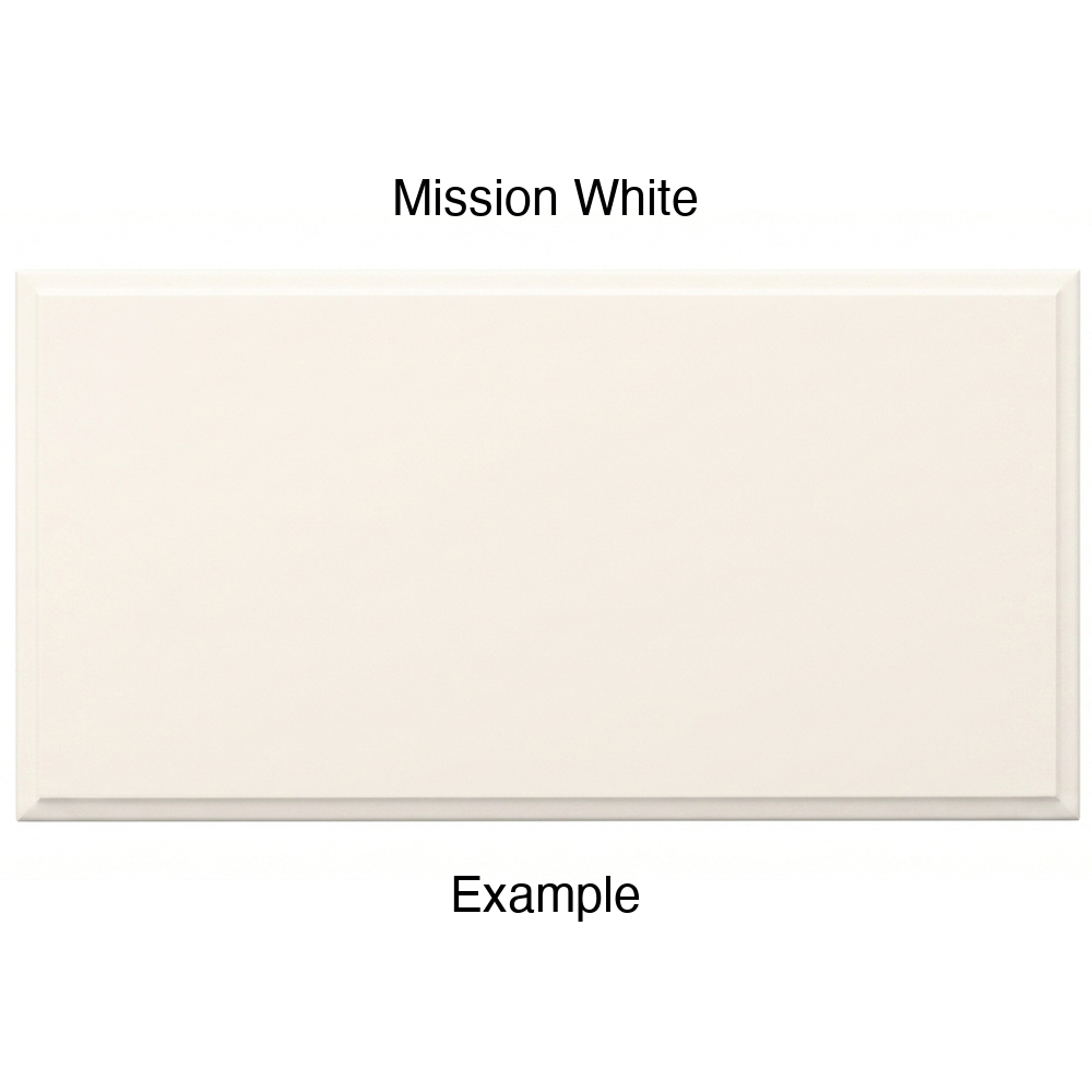 AR756 Thermofoil Drawer Front, Solid, in Mission White