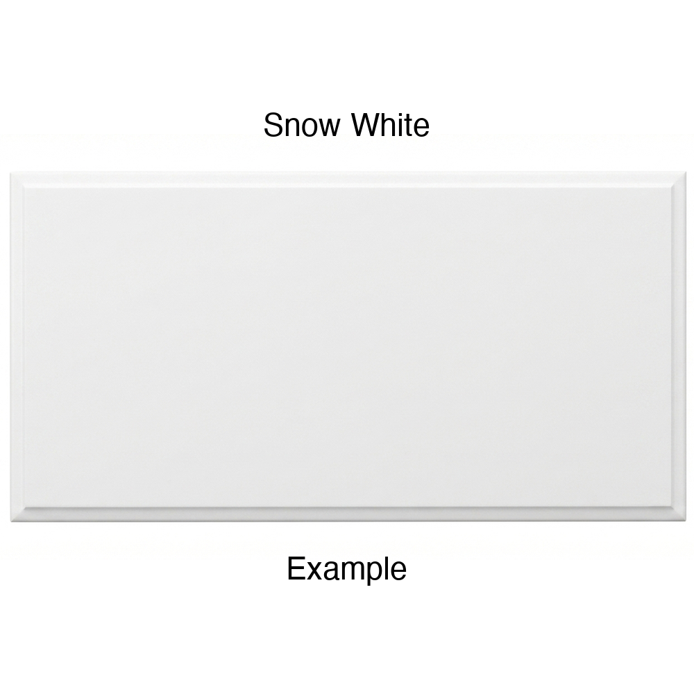 AR756 Thermofoil Drawer Front, Solid, in Snow White