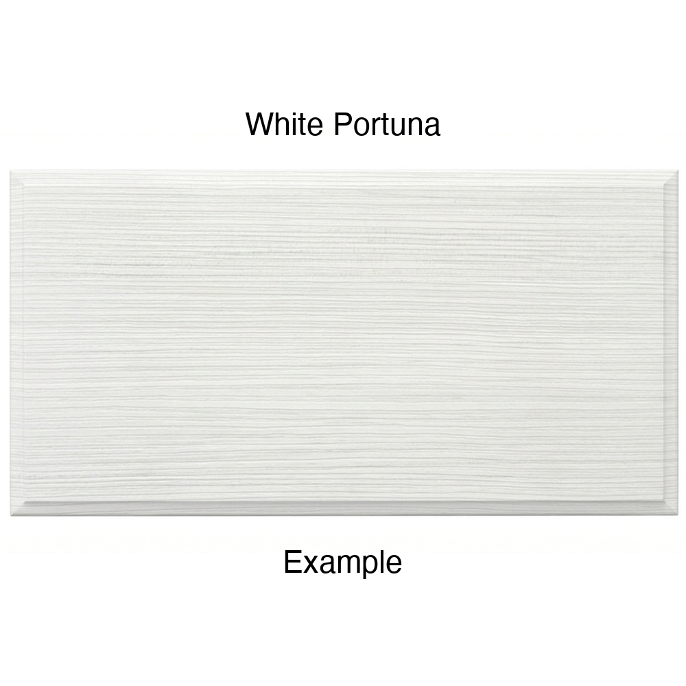 AR756 Thermofoil Drawer Front, Solid, in White Portuna