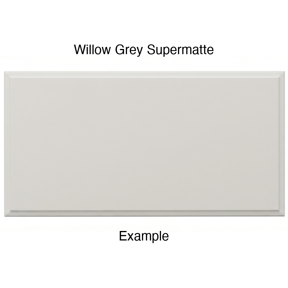 AR756 Thermofoil Drawer Front, Solid, in Willow Grey Supermatte