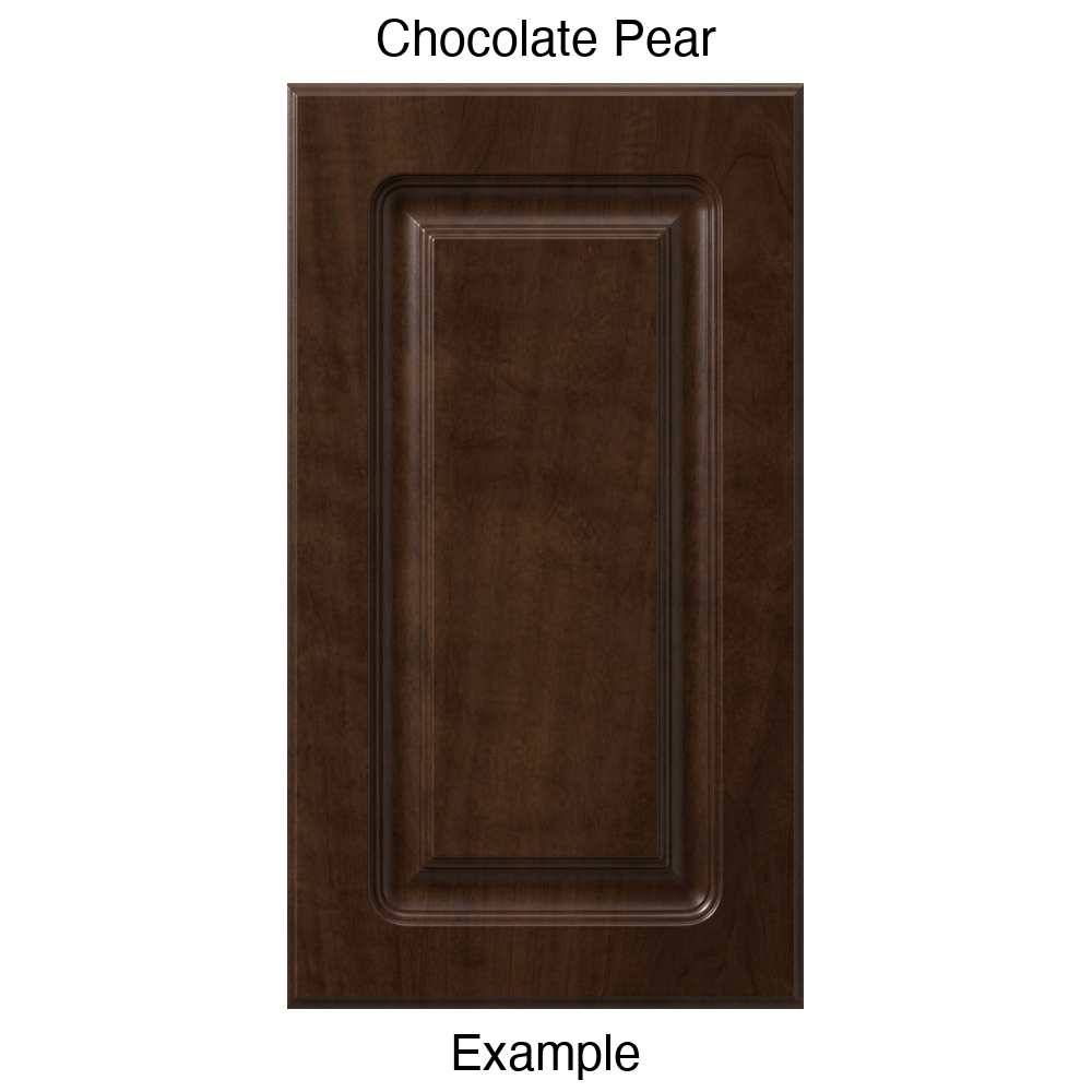 AR756 Raised Panel Thermofoil Cabinet Door in Chocolate Pear
