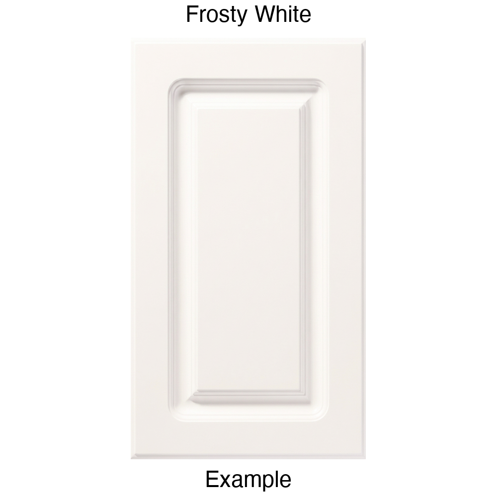 AR756 Raised Panel Thermofoil Cabinet Door in Frosty White