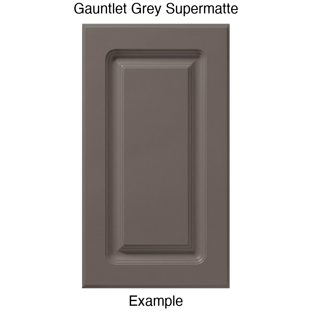 AR756 Raised Panel Thermofoil Cabinet Door in Gauntlet Grey Supermatte