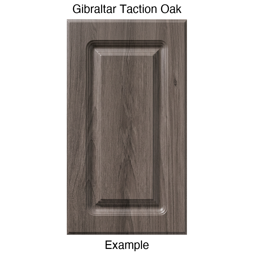 AR756 Raised Panel Thermofoil Cabinet Door in Gibraltar Taction Oak