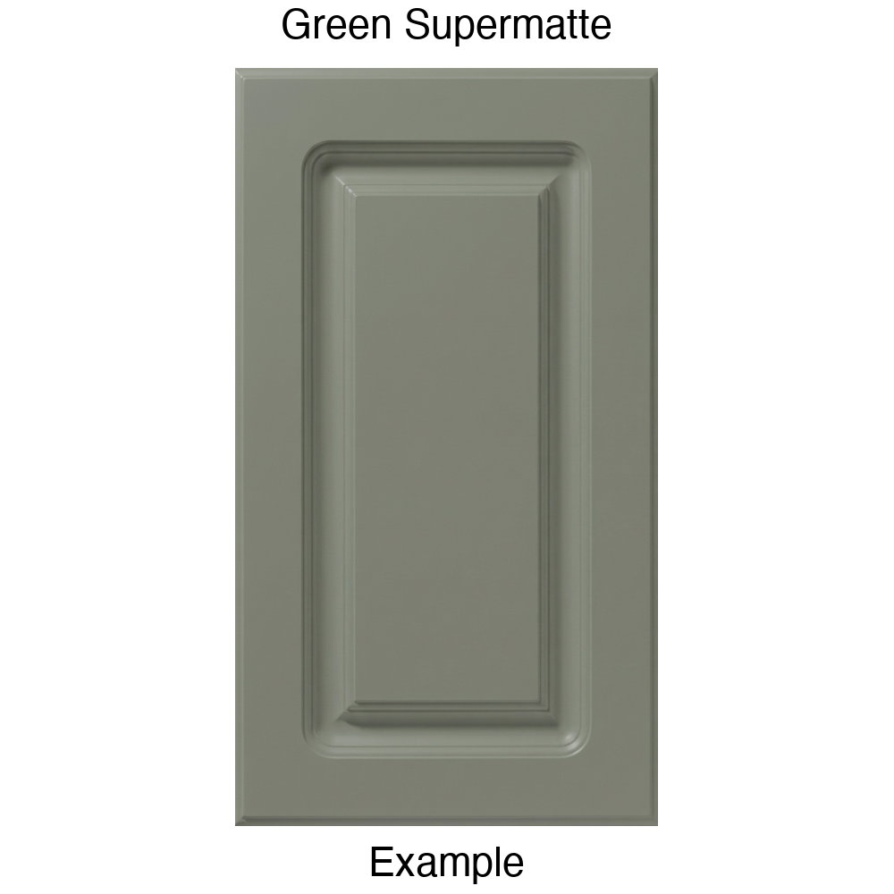 AR756 Raised Panel Thermofoil Cabinet Door in Green Supermatte