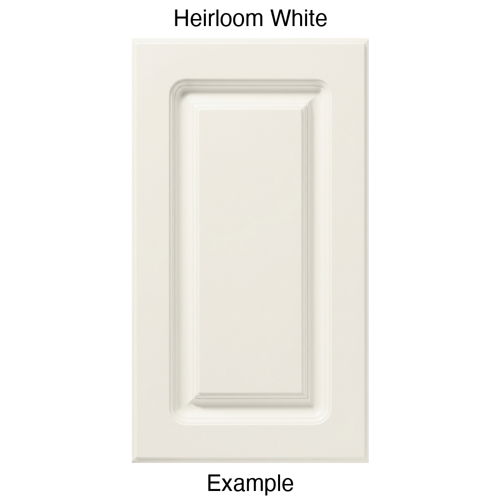 AR756 Raised Panel Thermofoil Cabinet Door in Heirloom White