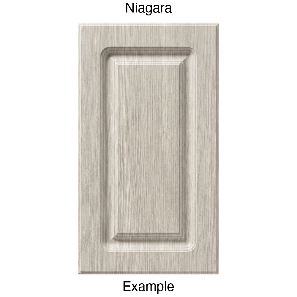 AR756 Raised Panel Thermofoil Cabinet Door in Niagara