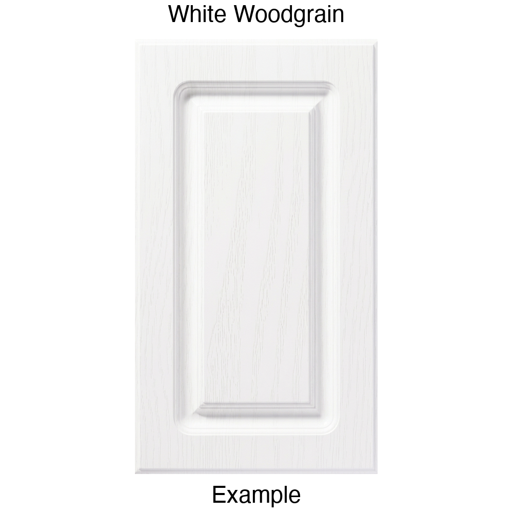 AR756 Raised Panel Thermofoil Cabinet Door in White Woodgrain