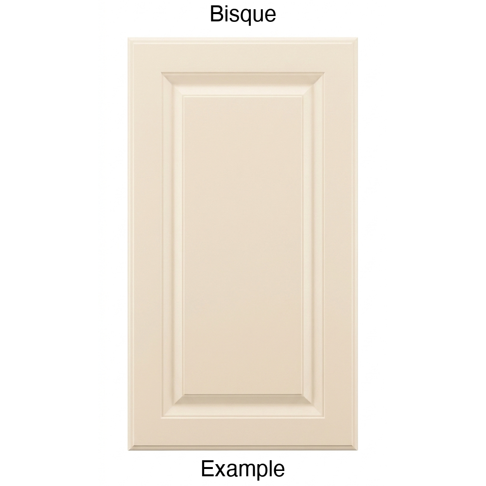 AR766 Raised Panel Thermofoil Cabinet Door in Bisque
