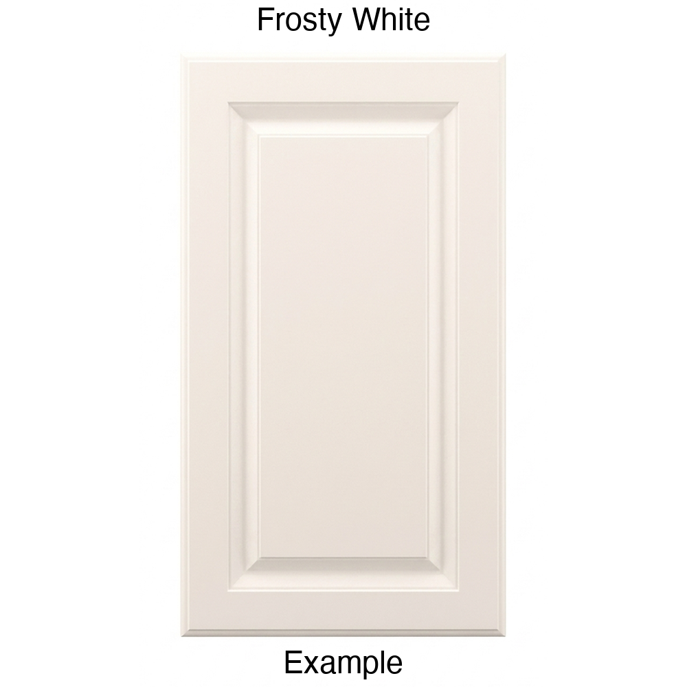 AR766 Raised Panel Thermofoil Cabinet Door in Frosty White