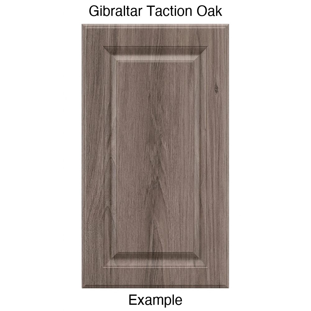 AR766 Raised Panel Thermofoil Cabinet Door in Gibraltar Taction Oak