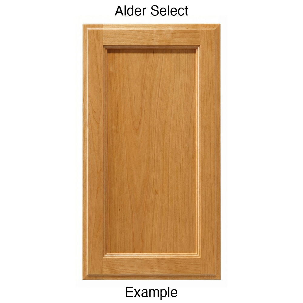 Adobe Recessed Panel Cabinet Door in Alder Select