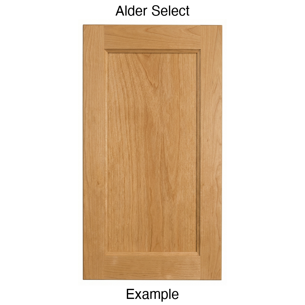 Alpine Recessed Panel Cabinet Door in Alder Select