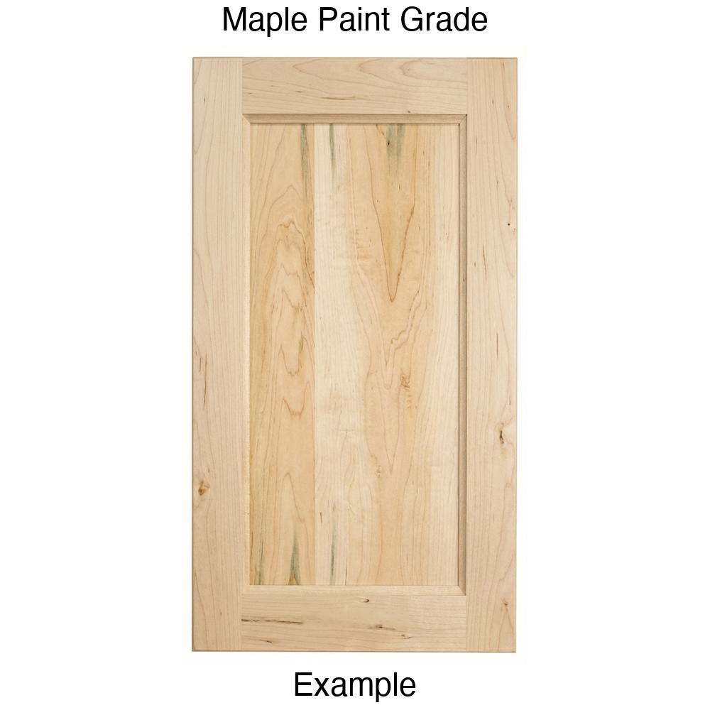 Alpine Recessed Panel Cabinet Door in Maple Paint Grade