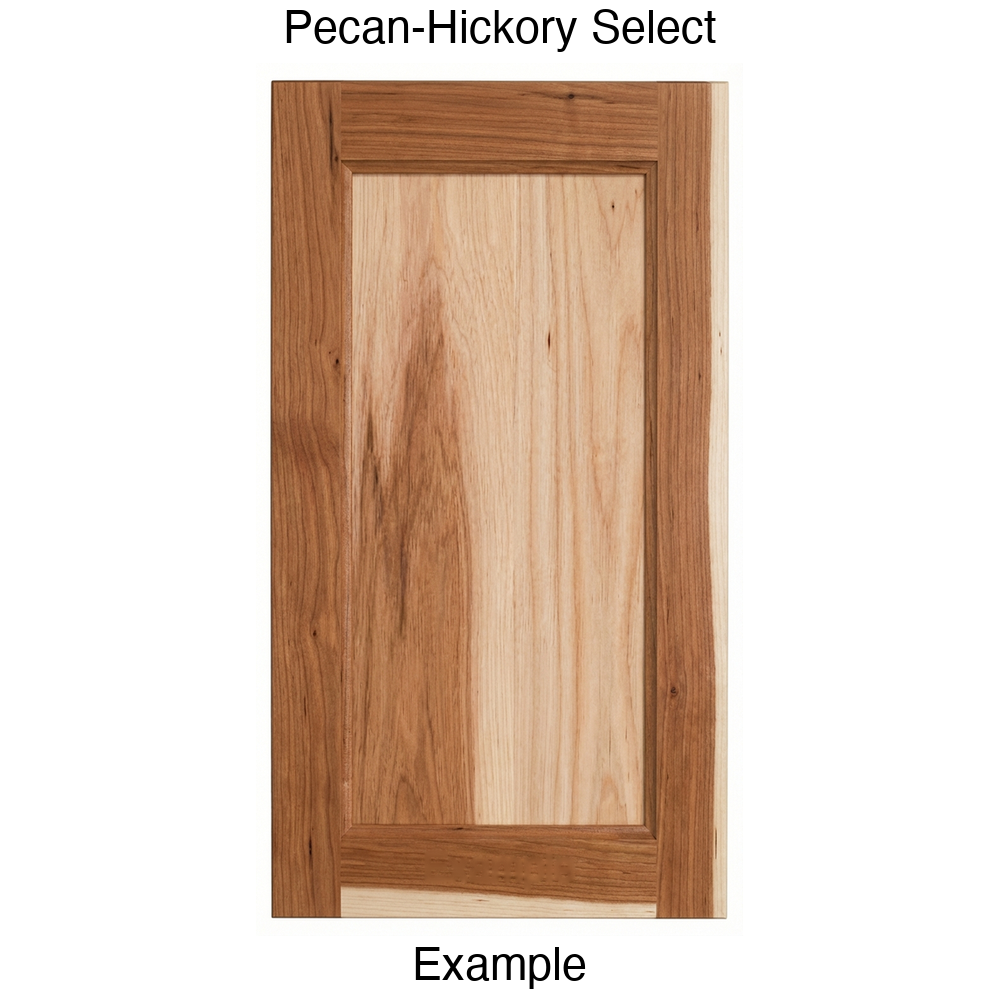Alpine Recessed Panel Cabinet Door in Pecan-Hickory Select