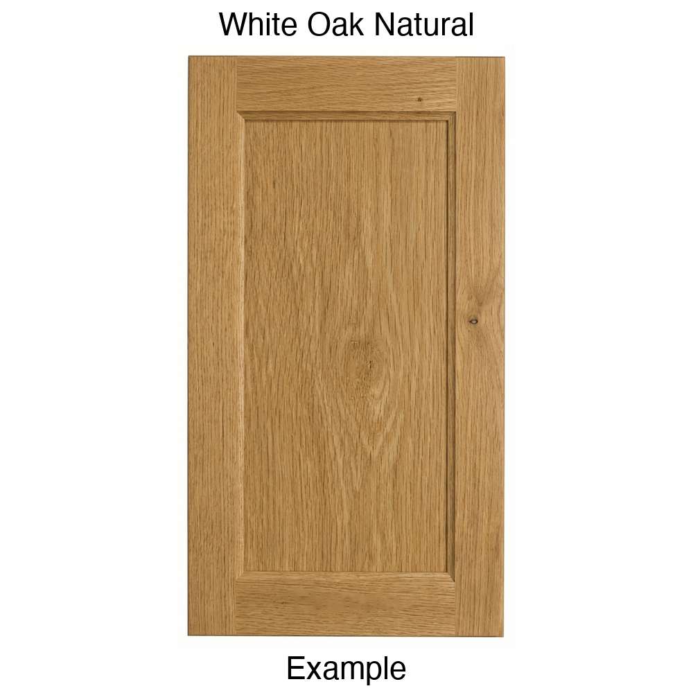 Alpine Recessed Panel Cabinet Door in White Oak Natural