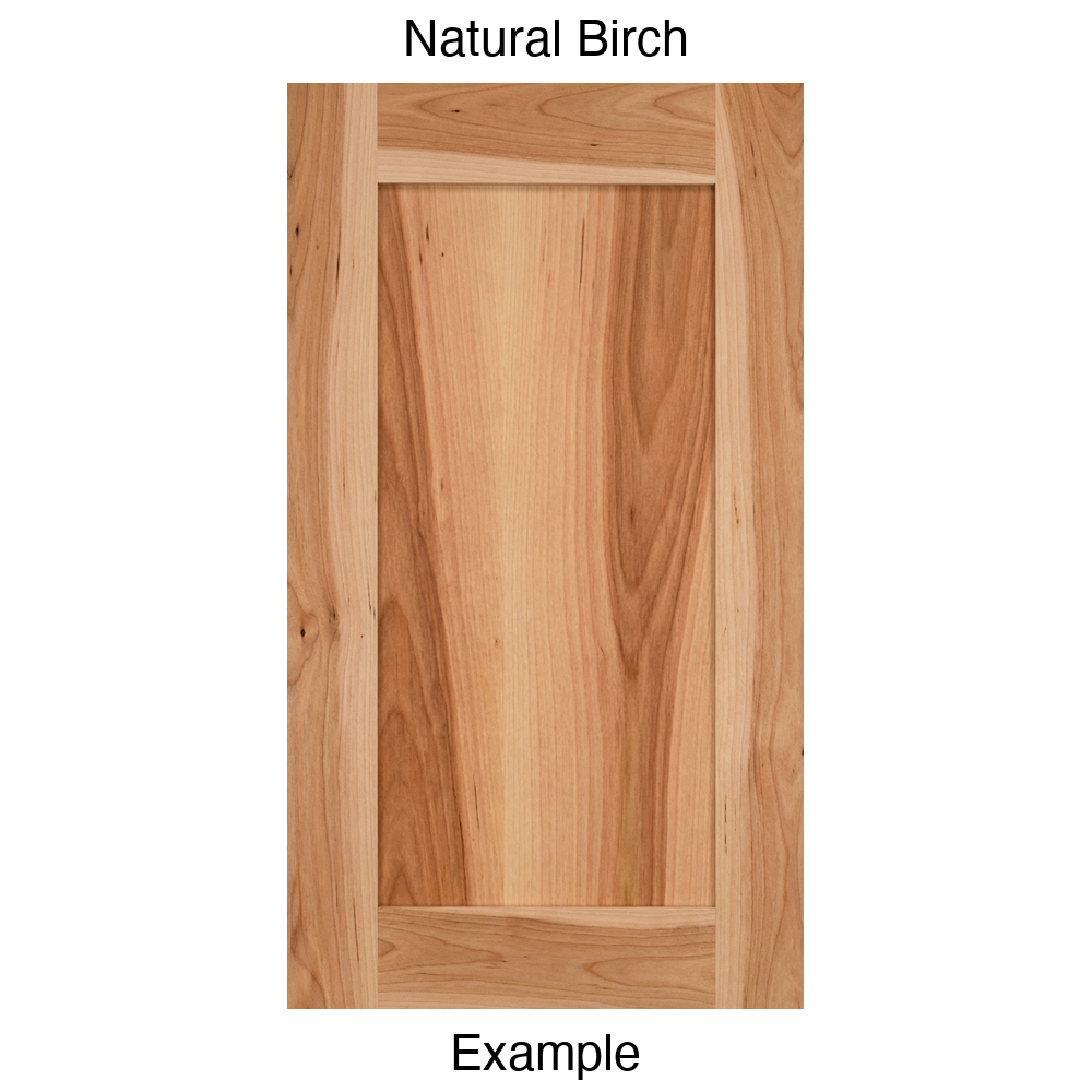 Arcadia Recessed Panel Cabinet Door in Natural Birch