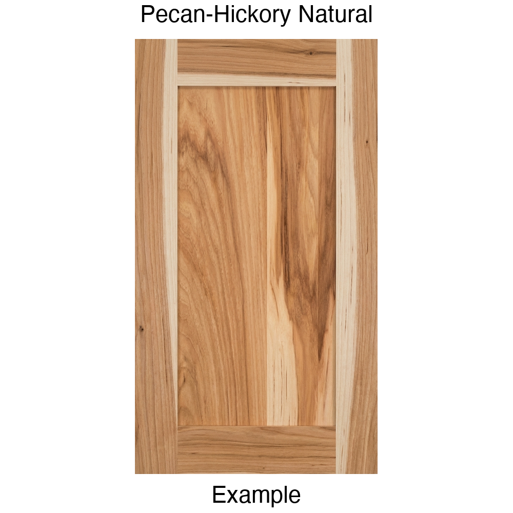 Arcadia Recessed Panel Cabinet Door in Pecan-Hickory Natural