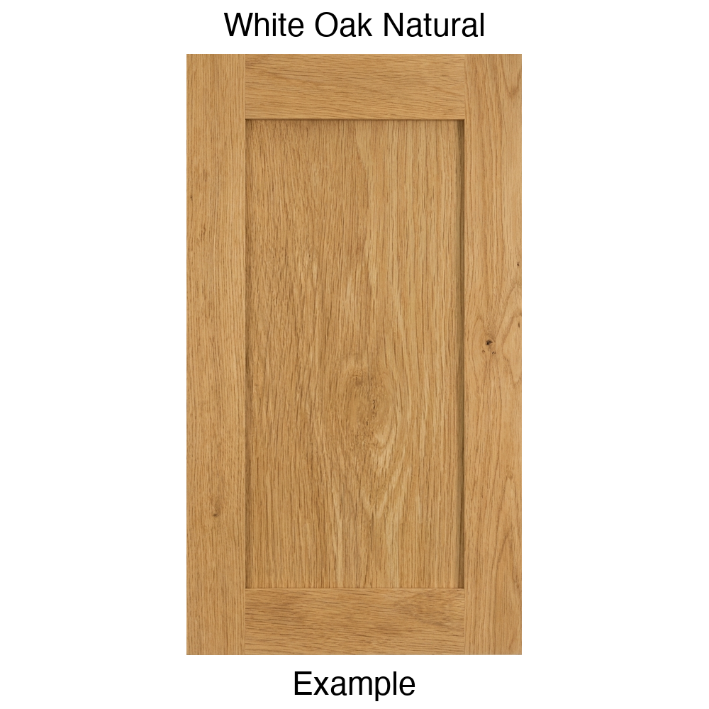 Arcadia Recessed Panel Cabinet Door in White Oak Natural