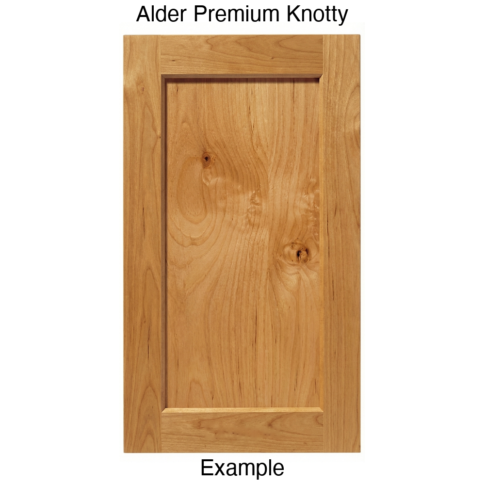 Artesia Recessed Panel Cabinet Door in Alder Premium Knotty