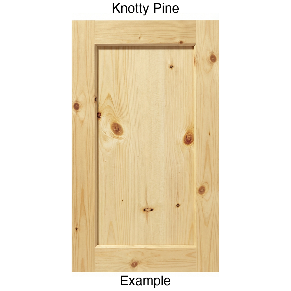 Artesia Recessed Panel Cabinet Door in Knotty Pine