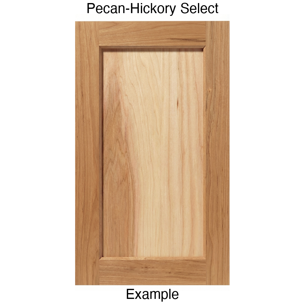 Artesia Recessed Panel Cabinet Door in Pecan-Hickory Select