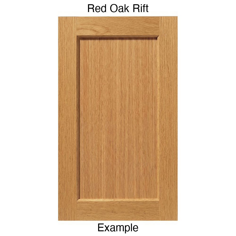 Artesia Recessed Panel Cabinet Door in Red Oak Rift