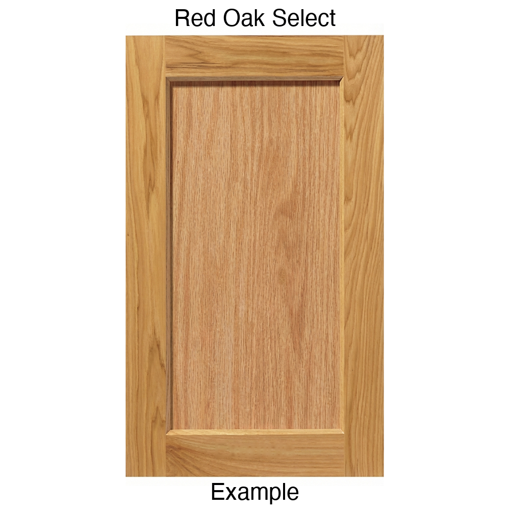 Artesia Recessed Panel Cabinet Door in Red Oak Select