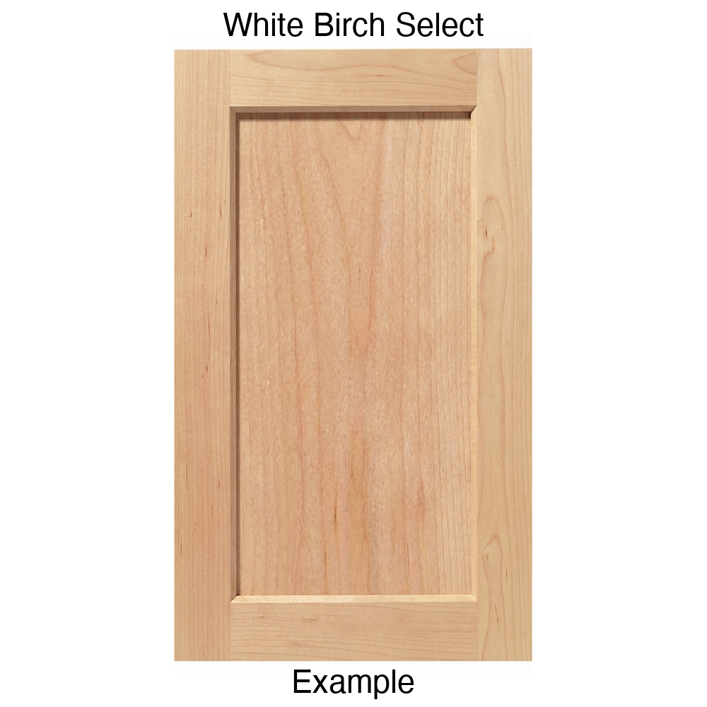 Artesia Recessed Panel Cabinet Door in White Birch Select