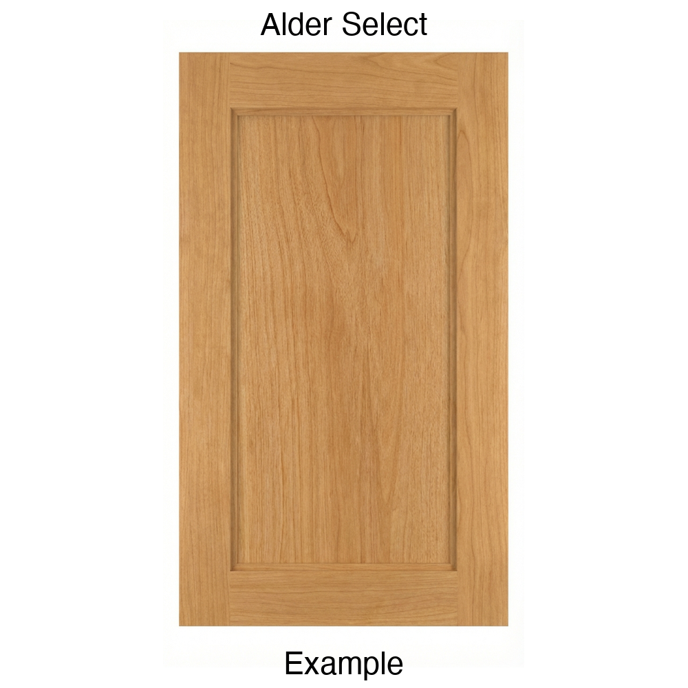 Campbell Recessed Panel Cabinet Door in Alder Select