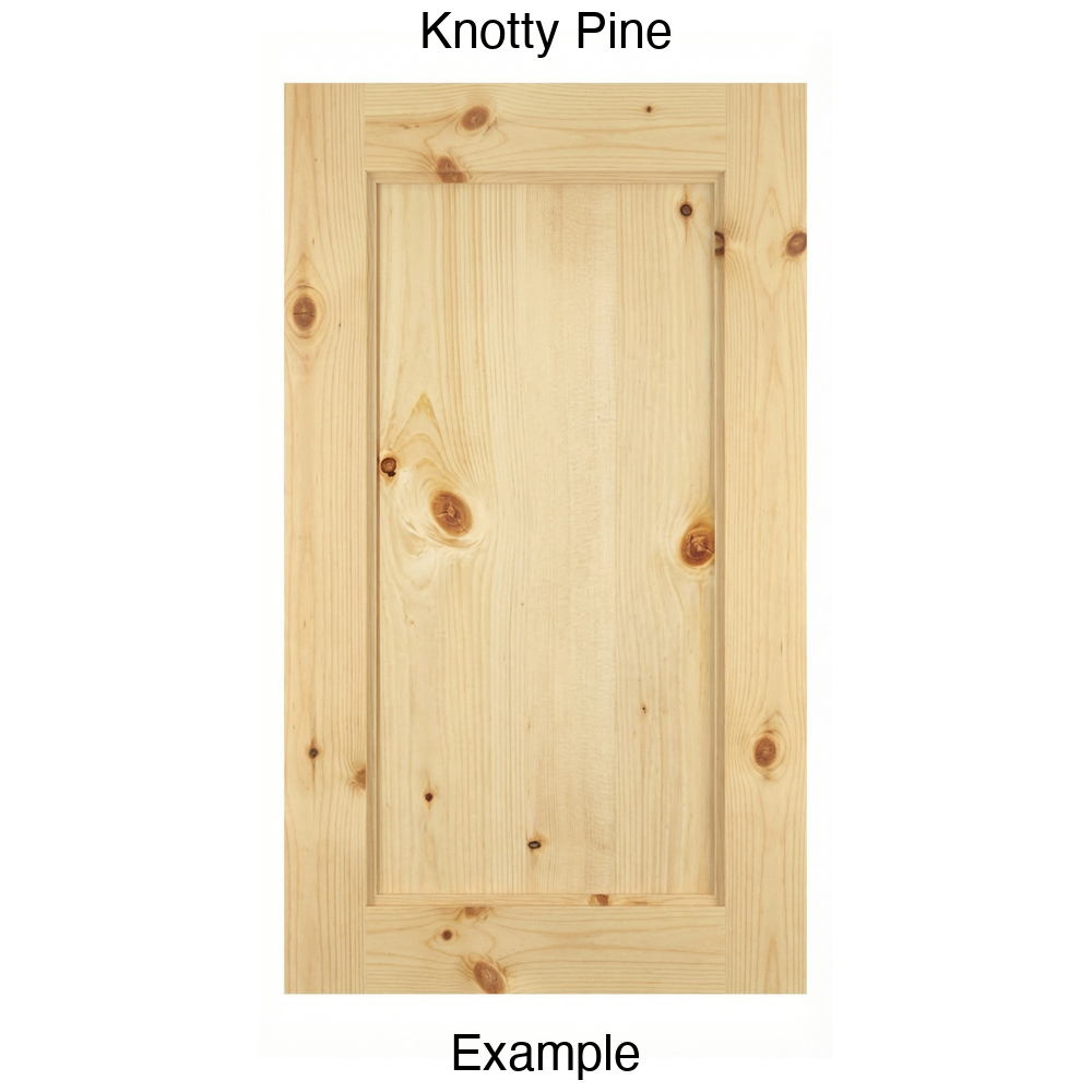 Campbell Recessed Panel Cabinet Door in Knotty Pine