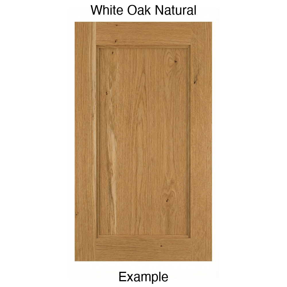 Campbell Recessed Panel Cabinet Door in White Oak Natural