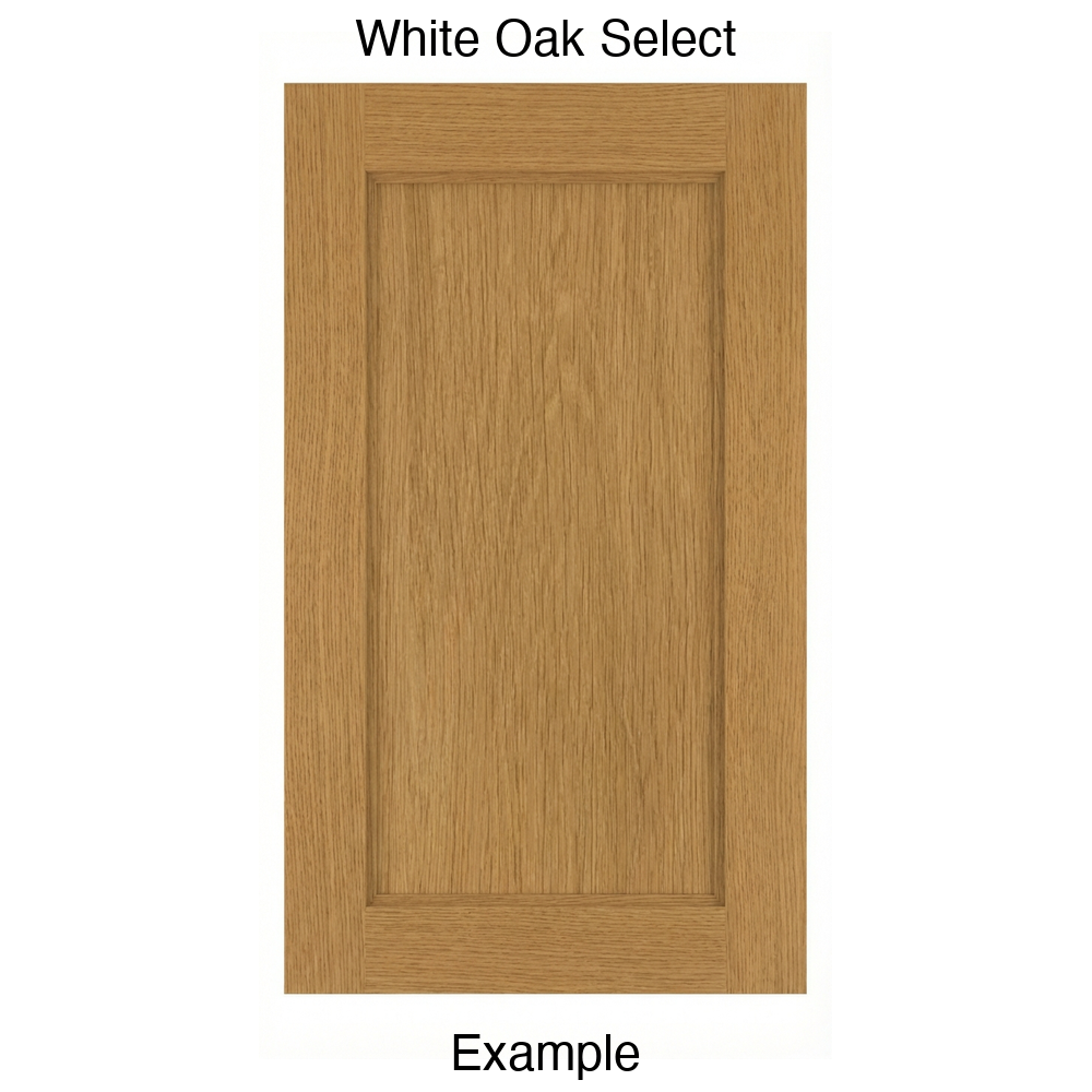 Campbell Recessed Panel Cabinet Door in White Oak Select