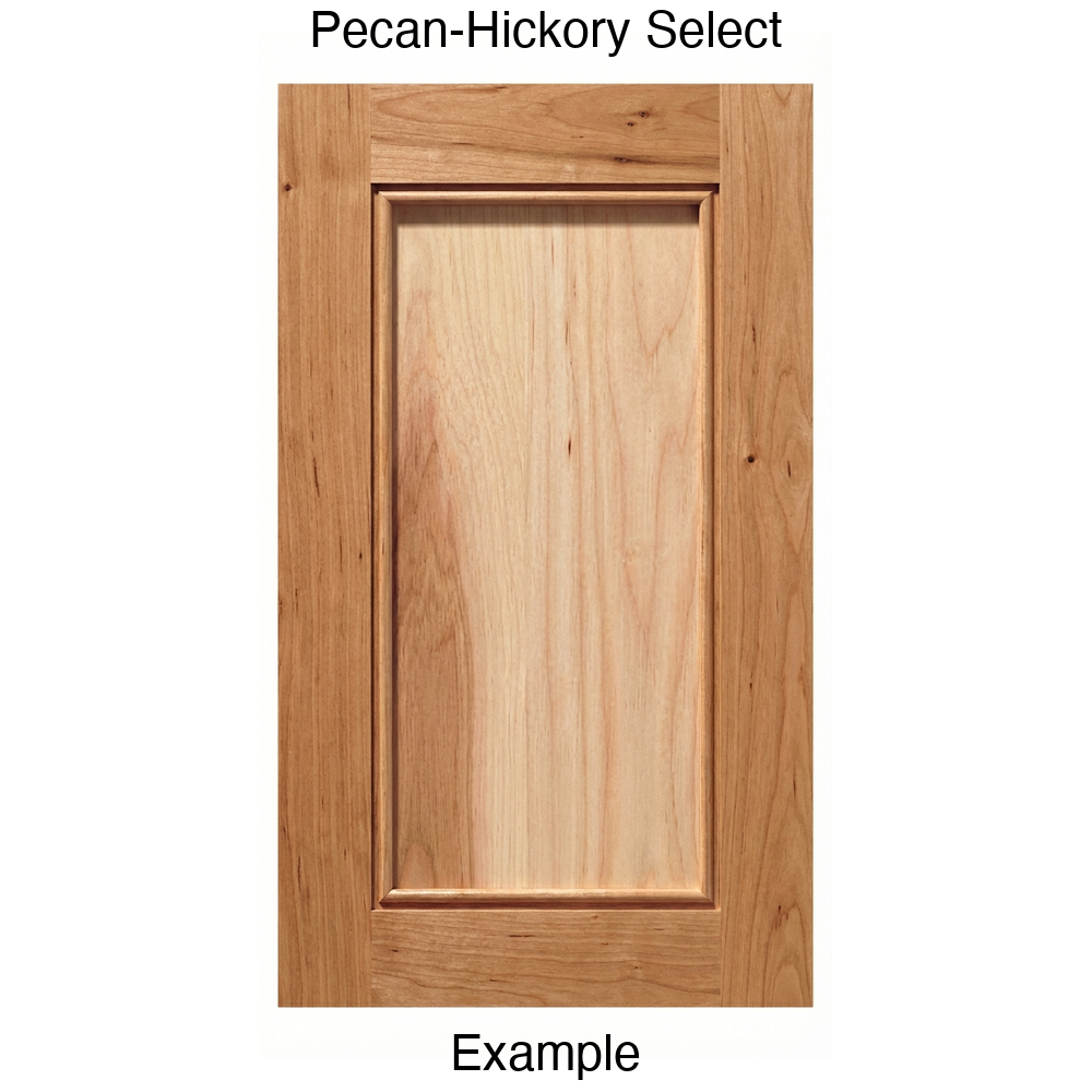 Cascade Recessed Panel Cabinet Door in Pecan-Hickory Select